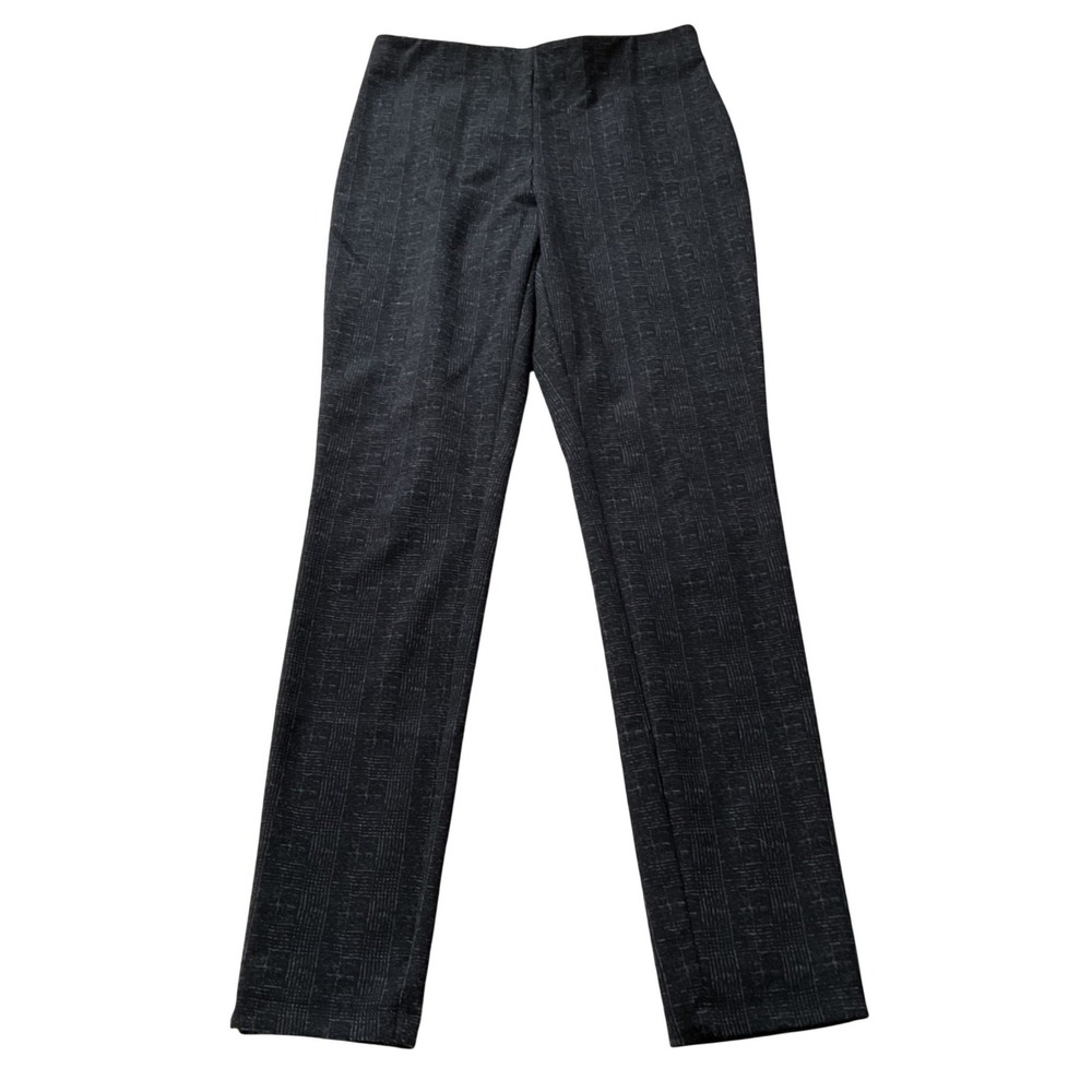 Tribal Womens Glen Plaid Pull On Leggings Slim Dress Pants Grey Size PS